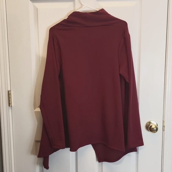 Bobeau sweater super soft, burgundy color size Medium - Picture 4 of 6